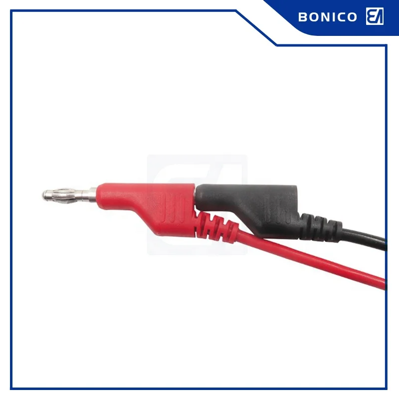 Никелевый зажим типа «крокодил» с штабелируемым банановым штекером 4 мм