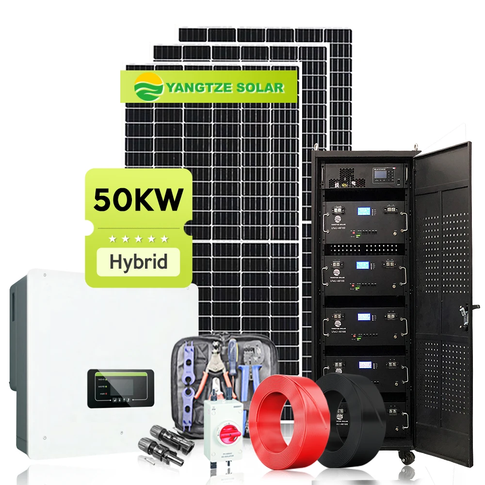 3-50KW гибридная фотоэлектрическая система производства электроэнергии Промышленная и коммерческая солнечная энергетическая