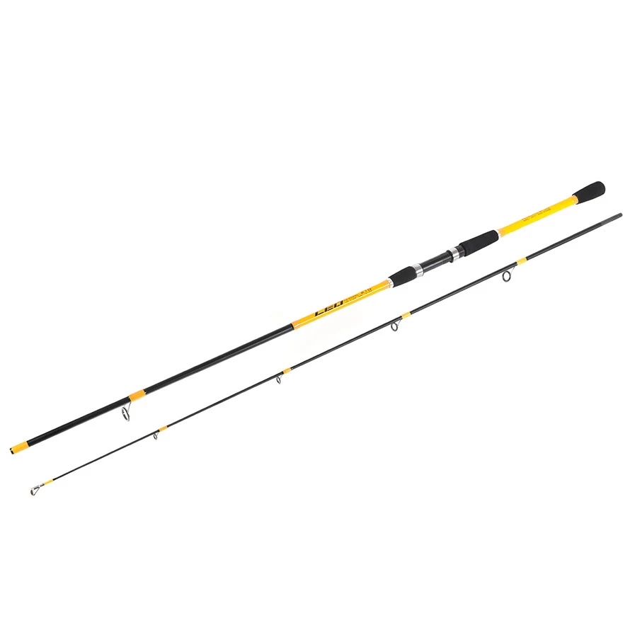 ml yellow fiberglass fishing rod glass lure ultralight surf fishing rod spinning soft action