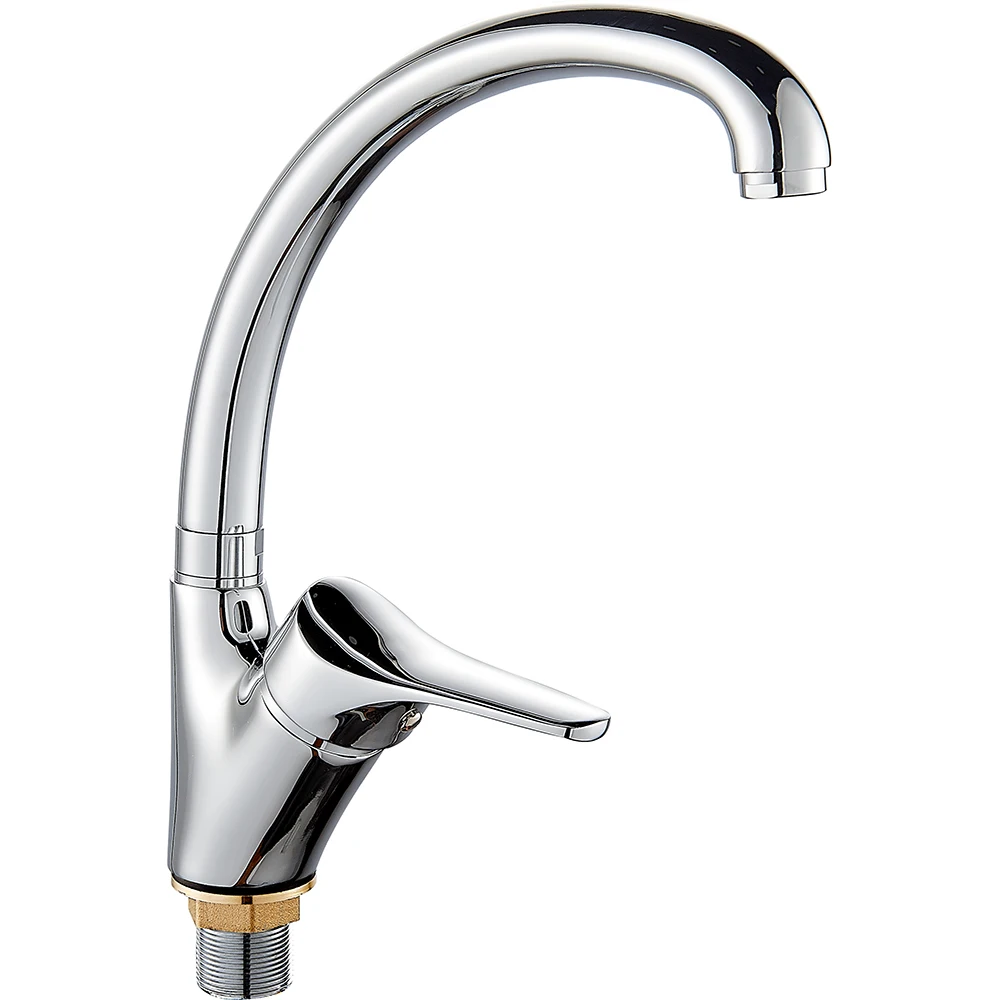 (OB8245-10HF)Boouy deck mounted single handle long spout 360 degree rotation higher kitchen sink mixer faucet tap with foot