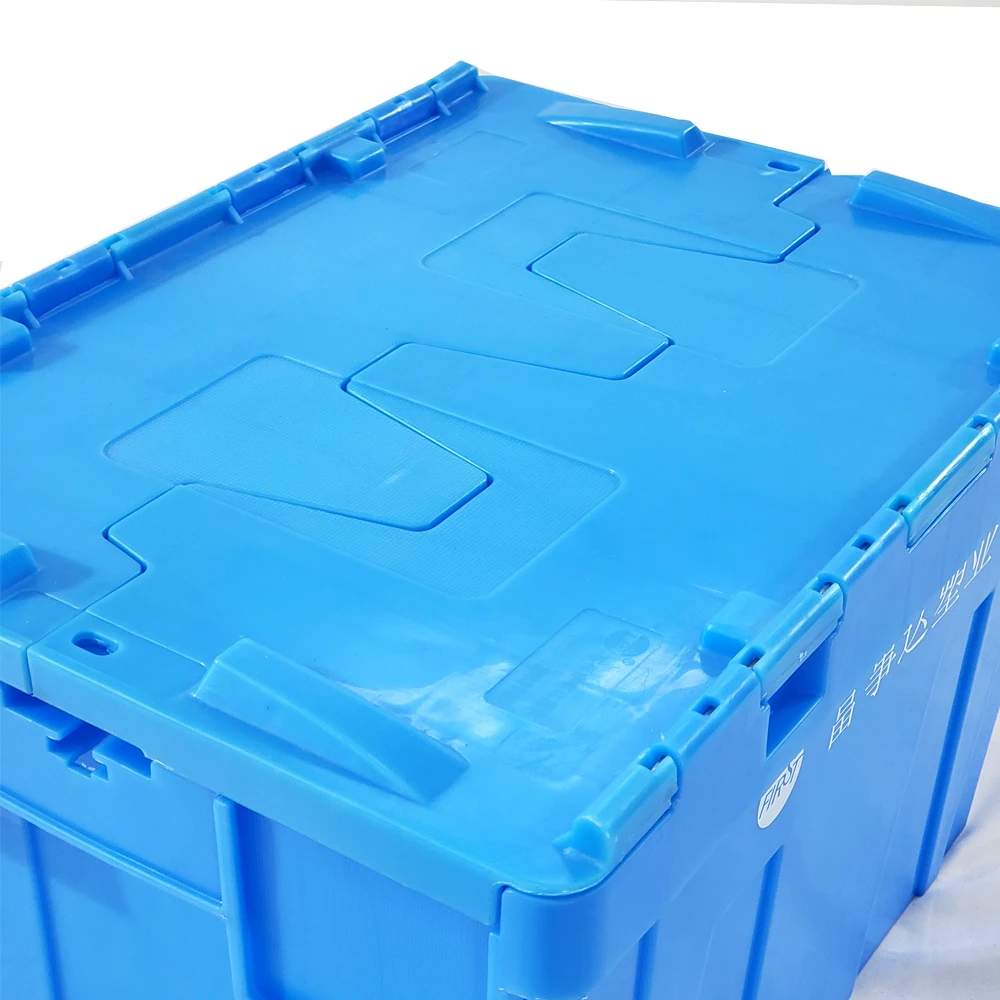 Durable Blue Color PP Material Plastic Crate Nestable Plastic Crate