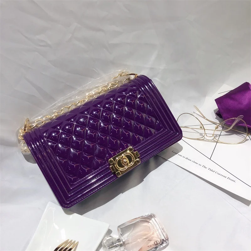 
wholesale women jelly purse colorful jelly bag fashion designer bags purses luxury shoulder bag purse 