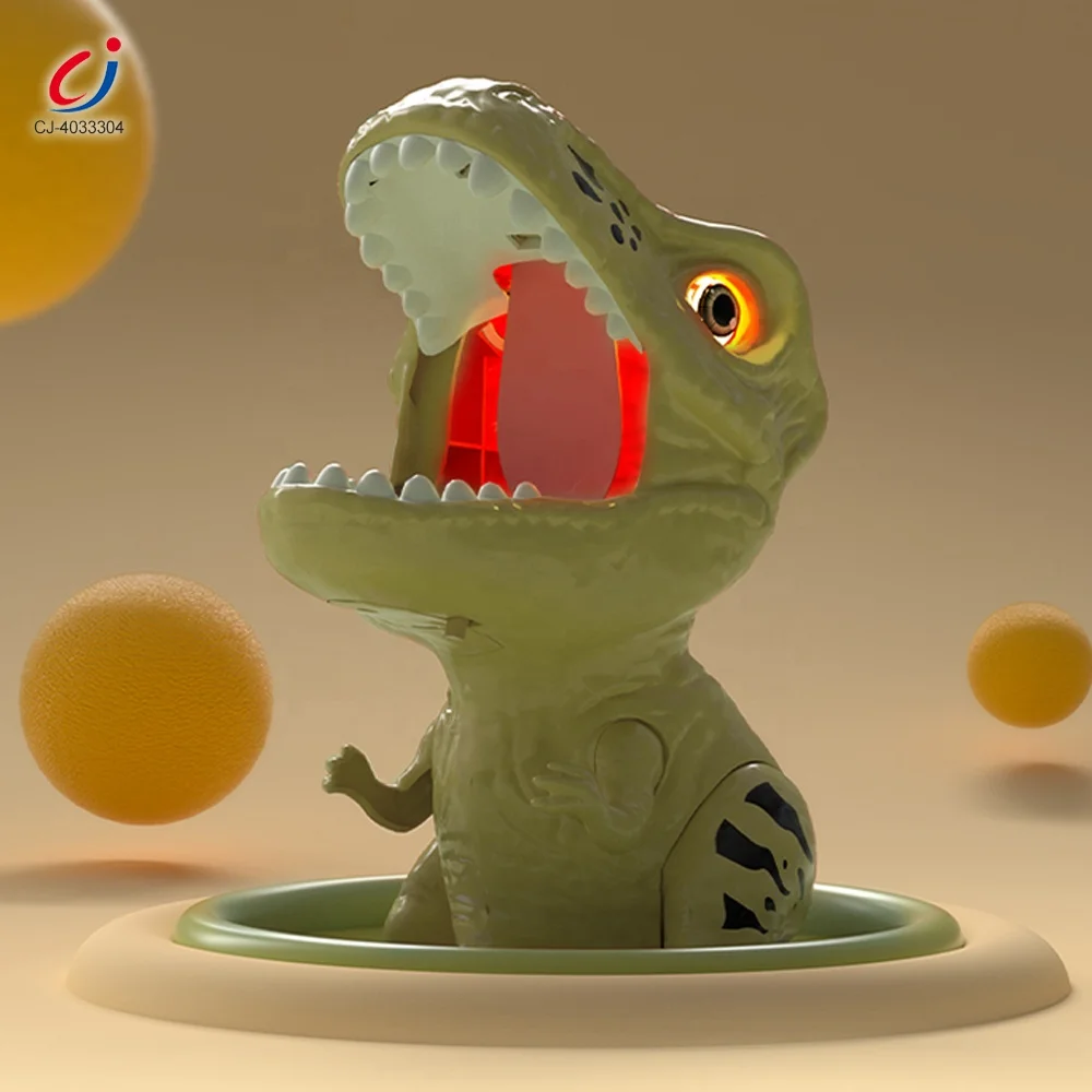 Chengji Juguetes Novedosos 2024 Boy Dinosaur Target Shooting Toy Moving Dinosaur air Pump Gun Shooting Game Toy for Kids