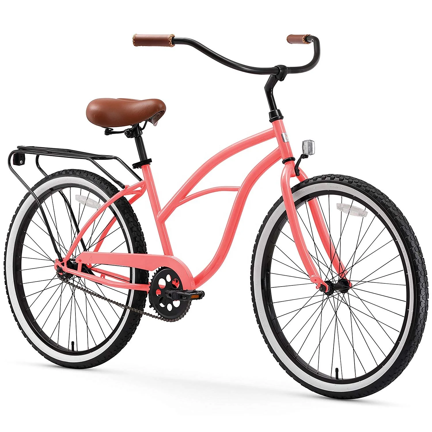 Женский односкоростной прогулочный велосипед, мятно-зеленый, черный, 26 дюймов