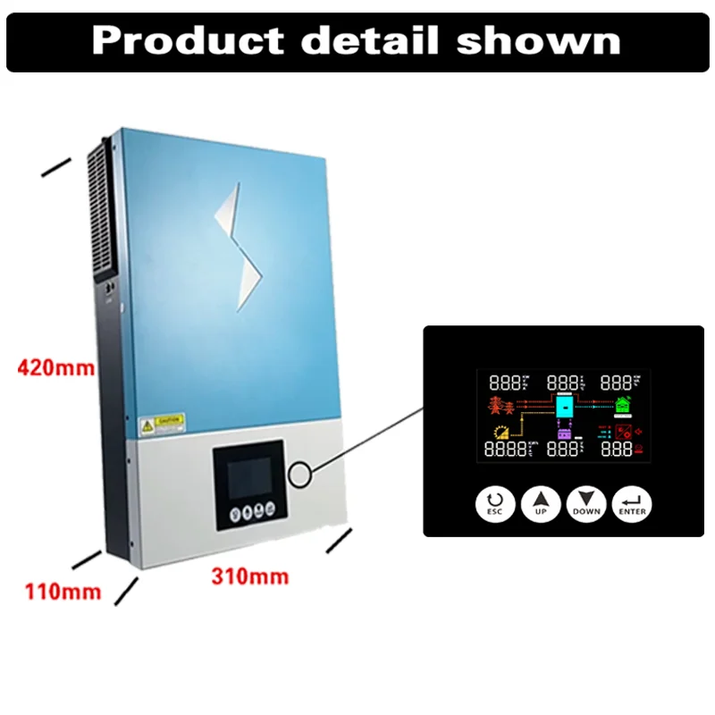 NEXT Solar Inverter Victor NM-IV 3kw 4kw  6kw On/Off Grid Solar Inverter and max 140A  mmpt  With  WIFI  Manufacturer