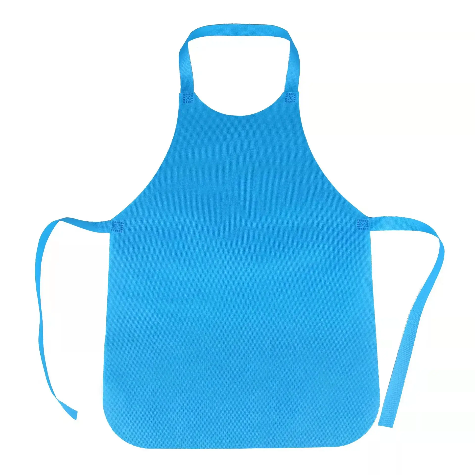 Customized Disposable Non-Woven Fabric Half-Length Advertising Apron Children-Thickened Waterproof Oil-Resistant Paint Wholesale