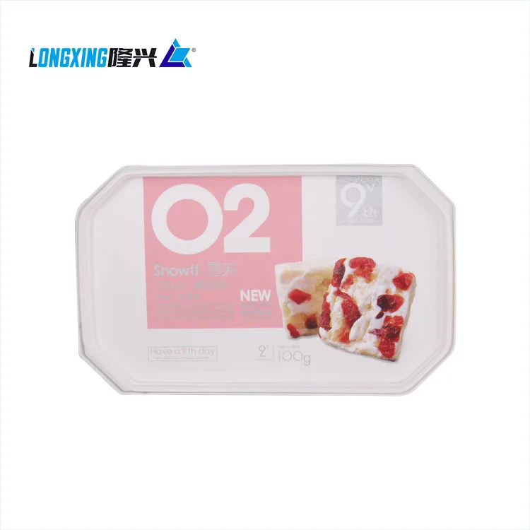 manufacturer PP disposable IML biscuit candy box food plastic container