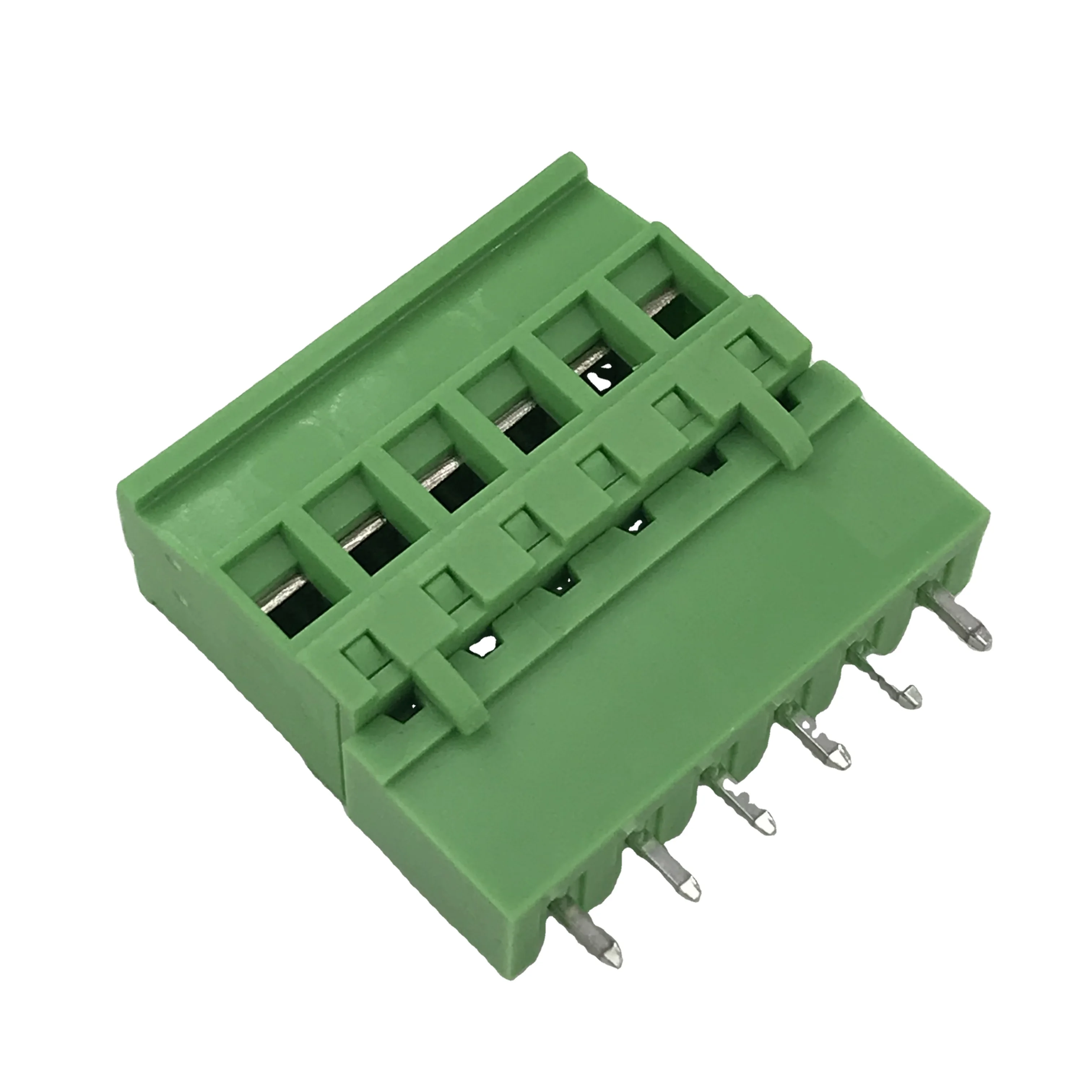 Вертикальная Подключаемая Клеммная колодка PCB с шагом 5,08 мм, штекер и гнездо