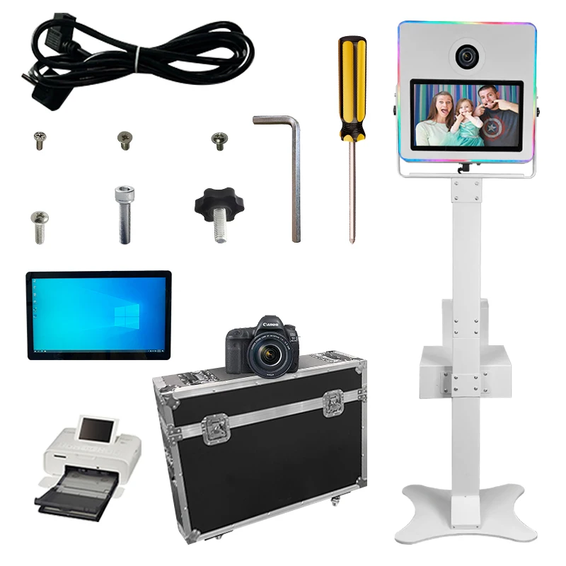 15,6 дюймов сенсорный экран dslr фотобудка зеркало фотобудка dslr корпус фотобудки