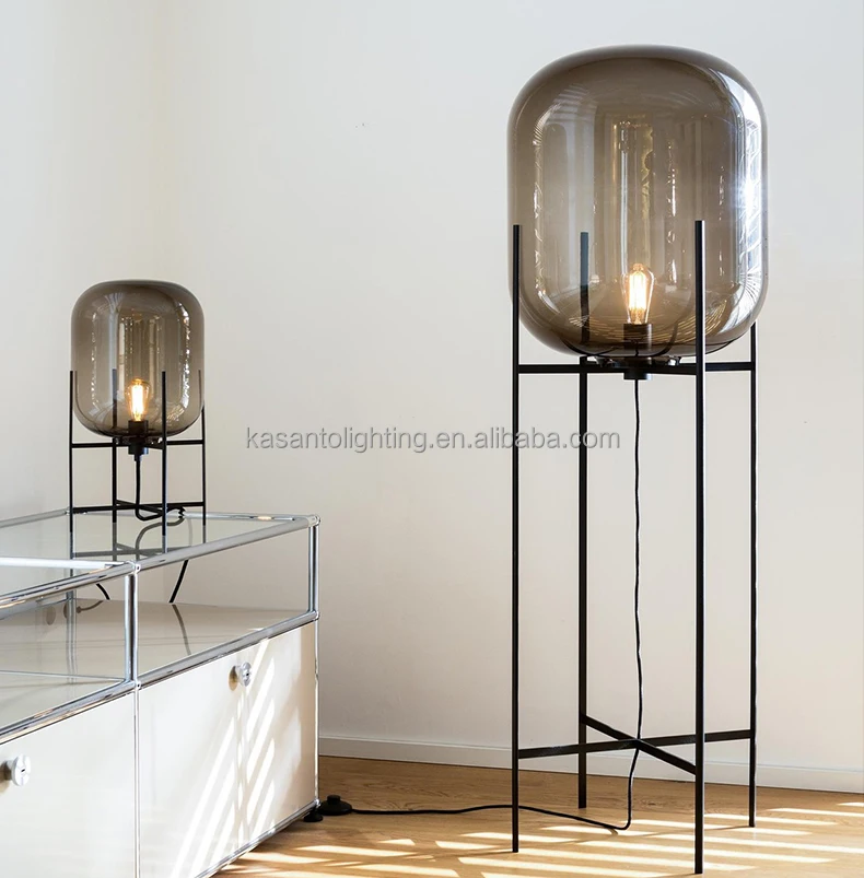 2020 top sale floor lamp  designer simple  metal glass corner floor lamps for living room hotel decorative from china