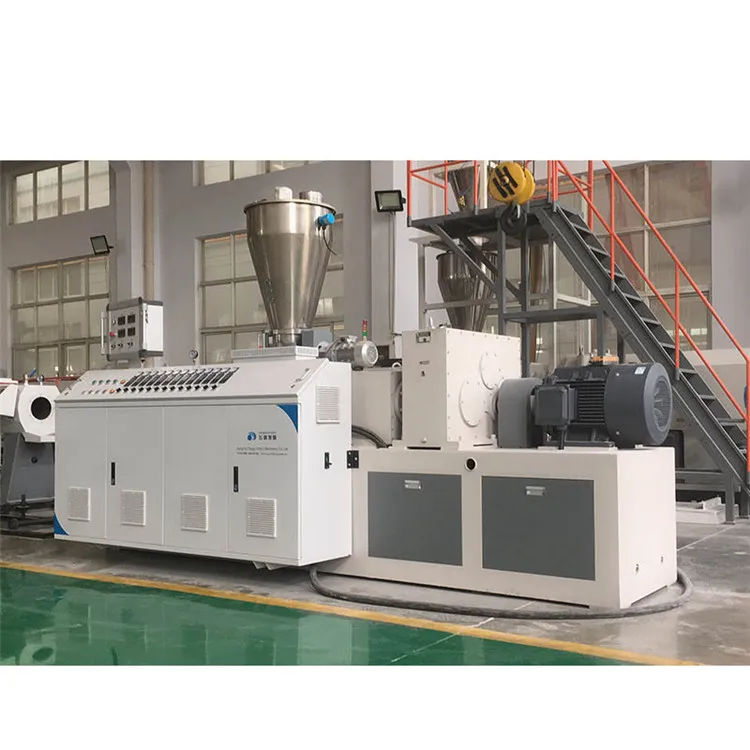 Faygo Union twin screw extruder for plastic PVC pipe profile sheet extrusion line for sale