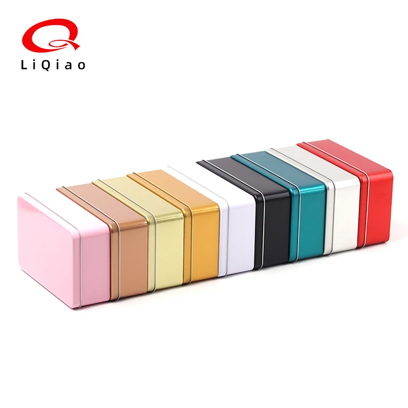 Rectangular Metal Tin Box With Lid Large Packaging Metal Gift Chocolate Box Seamless Metal Tin Box