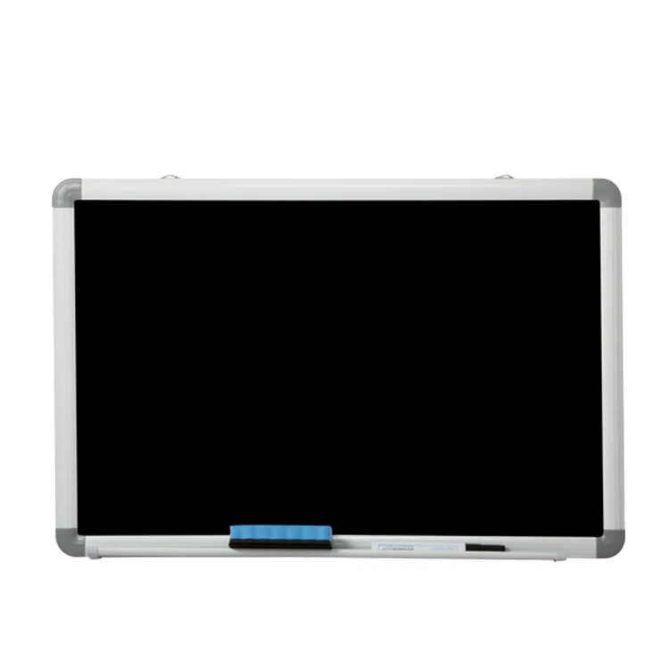 Standard size school aluminum frame dry erase chalkboard hanging writing teaching board with chalk