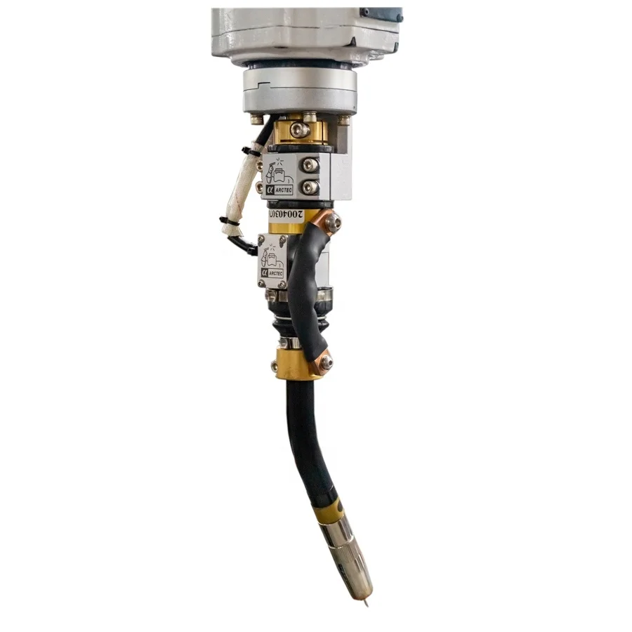 6 Axis 2000mm arm length mig welding robot with Megmeet power source anti collision
