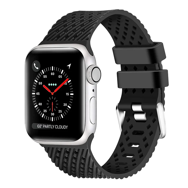 
38mm 40mm 42mm 44mm Quick Release Design Silicone Rubber Watch Band for Apple Watch Strap 