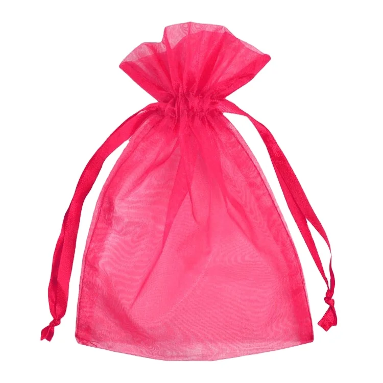 New Design Drawstring Jewelry Organza Bag With Logo Imprint