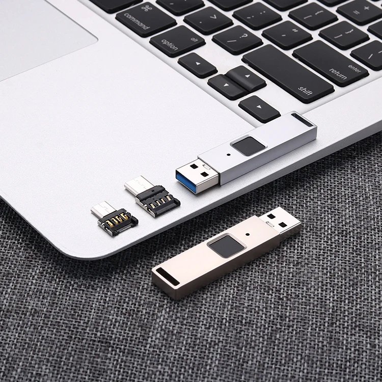 Custom Logo Encrypted Encrypted Flash Drive Fingerprint Usb Mini Scanner