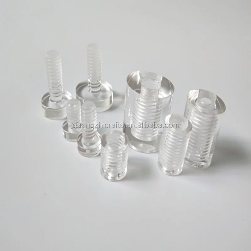 Mounting Signage Acrylic Standoff Spacers Modern Plastic Clear Acrylic Sign Standoffs