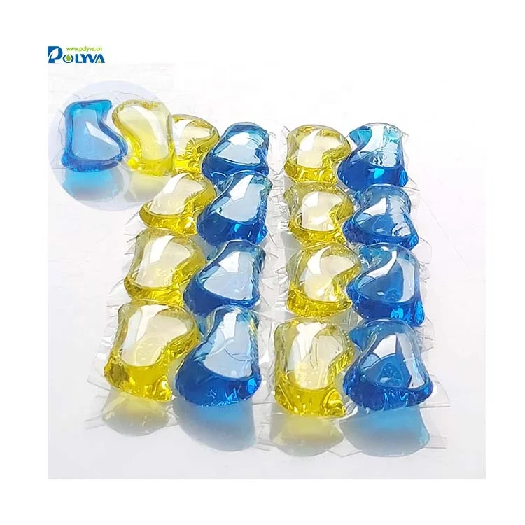 Polyva water soluble pods laundry detergent capsules laundry beads cloth washing detergent pods liquid