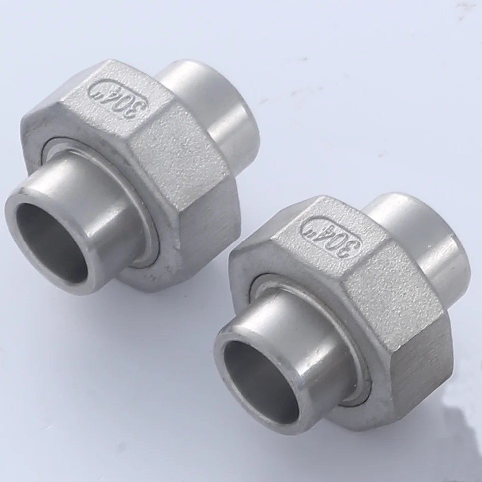 Professional Design Stainless Steel Socket Weld End Union Fitting 304 Stainless Steel Double Header Welded By Yam Butt