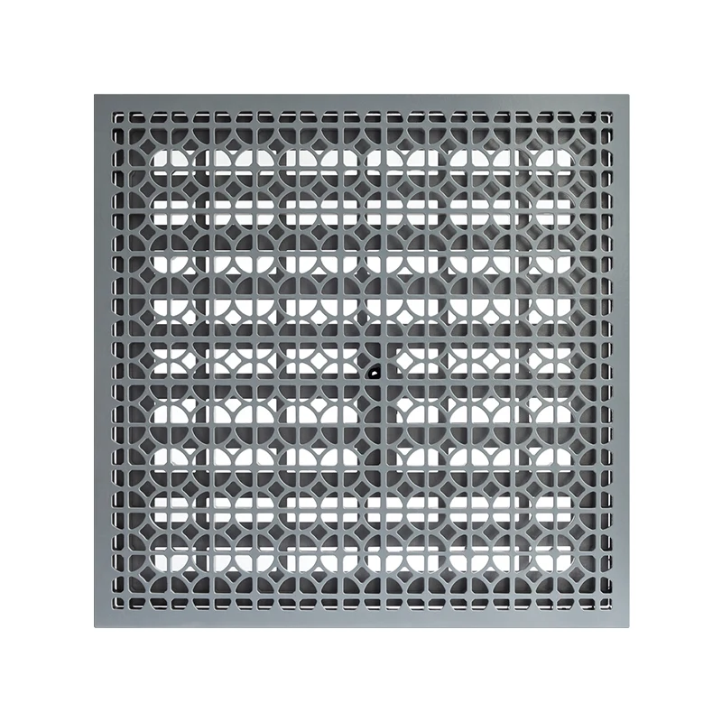 Aluminum alloy ventilation raised floor tiles with fan