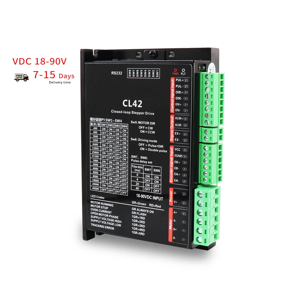 Hanbuild замкнутый контур VDC18-90V шаговый двигатель + CL42 диск для станка с ЧПУ 3D принтер nema17