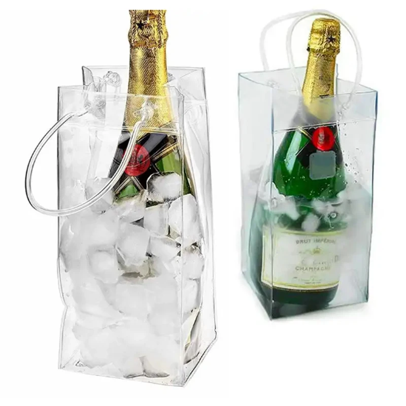 Beer Red wine ice bags 2 bottle wine cooler bag pvc ice bag wine bottle pouch
