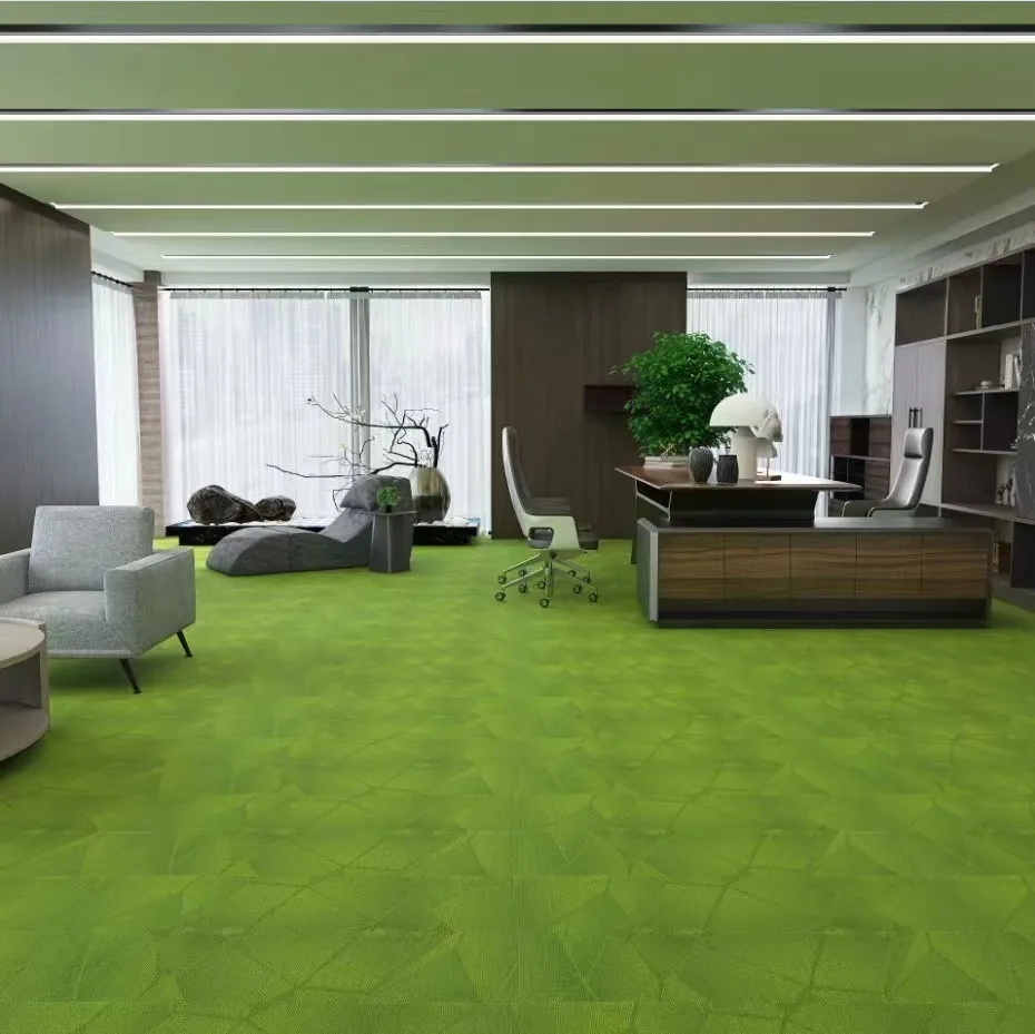 Waterproof Nylon Square Or Rectangle Shape Office Carpet Pvc Modular 50*50cm Or Customized Size Carpet Tile