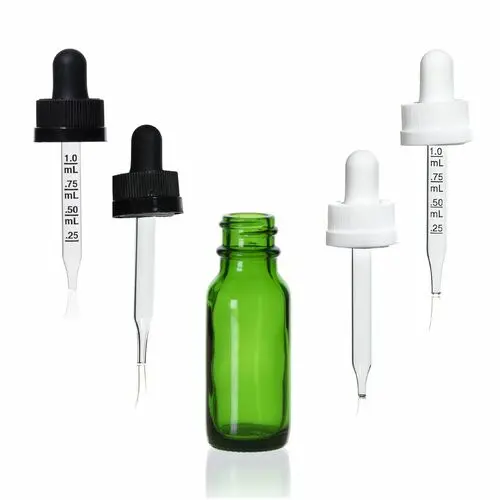 square 30ml 1oz color dispensary tincture bottle CR glass child proof dropper oil jar with double child resistant black pipette