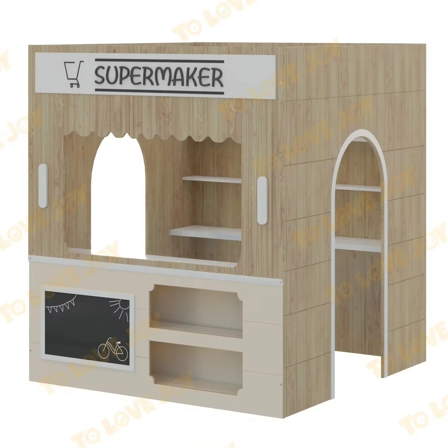 Customization Experienced Indoor Playground Kids Supermarket Theme Role Playhouses for Children