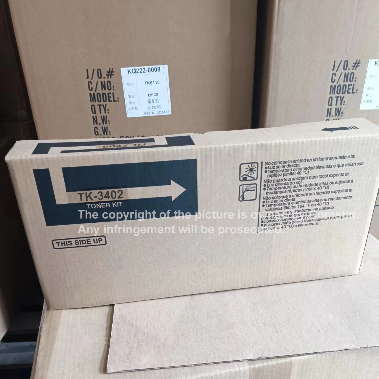 TK-7205 Toner Cartridge High Yield Compatible for Kyoceras Taskalfas 3510 3511 TK7250 Toner Cartridges