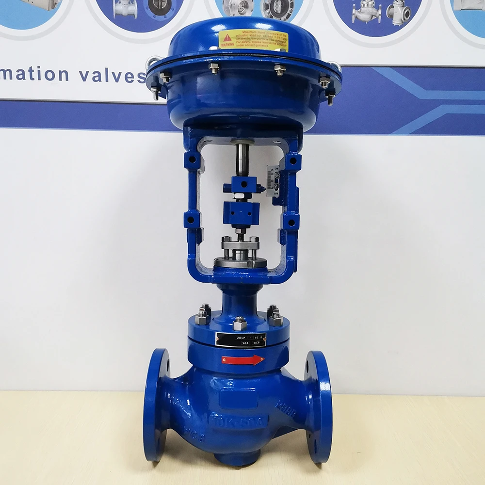 JIS 10K 50A 2inch WCB casting steel pneumatic diaphragm single seated flange control valve