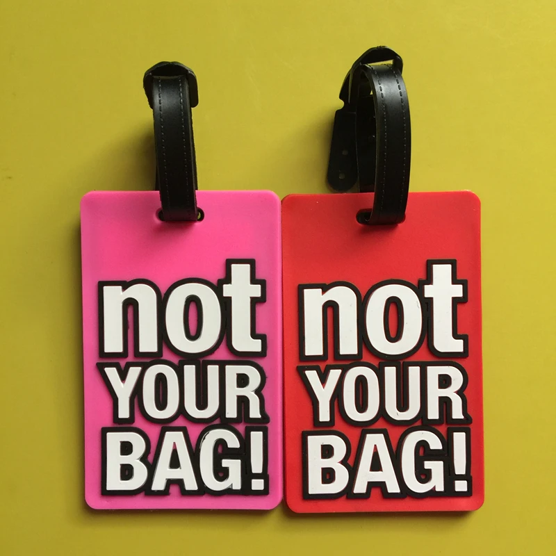 Персонализированная Высококачественная резиновая подвеска для багажа, бирка для чемодана