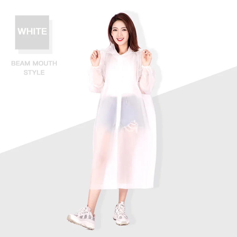 EVA protective rain coat waterproof recycling rain poncho raincoat
