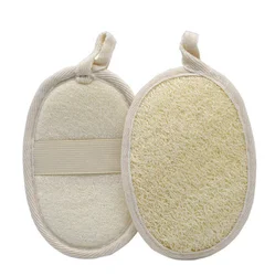 Eco Friendly Zero Waste Plastic Free  Organic Natural Sisal Bamboo Loofah Linen Bath Shower Body Bath Scrub Exfoliating Mitt