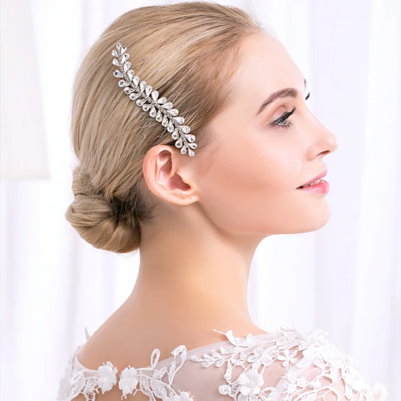 Bridal Hair Accessories Hair Comb Classic Dress Accessories Side Clips Light Luxury Back Half Bun Hair Accessories