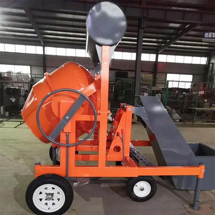 2023 NEW JQ Self loading petrol or Diesel engine Concrete Cement Making Mixer Machine