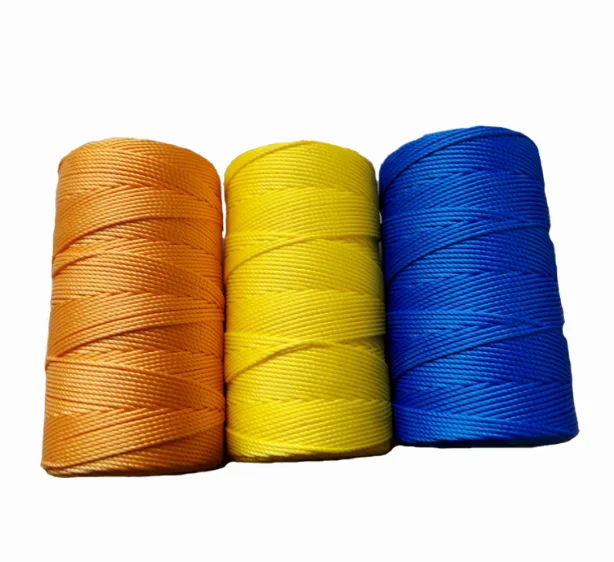 Hot Selling 18 24 36 Ply Customized Size Plastic Rope Twine Packaging Baler Thread Twisted Nylon Twine