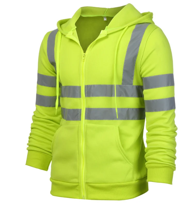 
Factory Selling Reflective Tape Band Hooded Sweatshirt Mechanic Work Suits Uniforms 