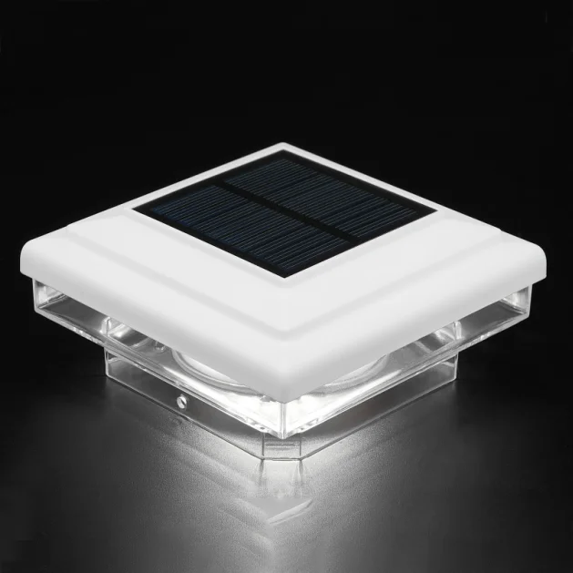 Solar Waterproof Led Gate Post Lights Outdoor Column Head Pillar Fence Lamp for Gate Posts