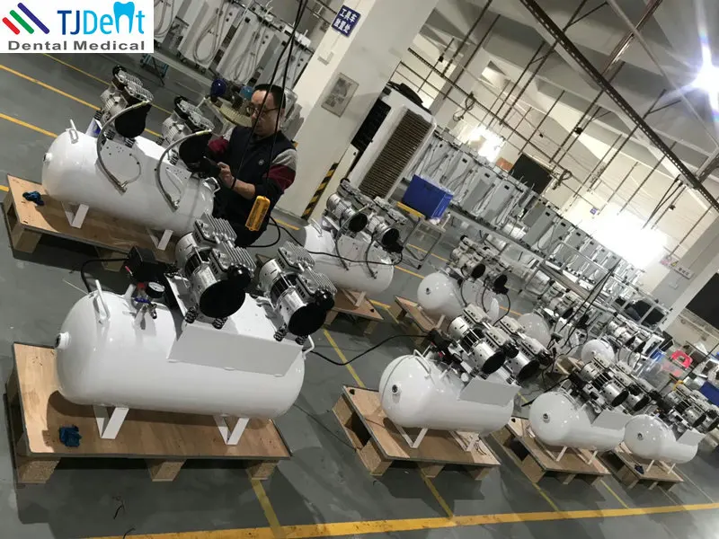 Бесшумная клиника 60L поставка 3 шт. стоматологический воздушный
