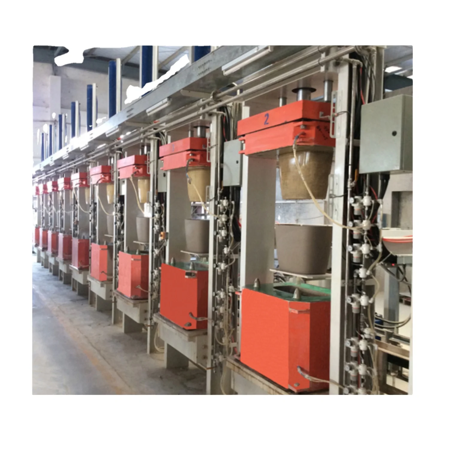 Установка для литья под высоким давлением санитарной посуды для керамических цистерн и цистерн из смолы 4 дюйма