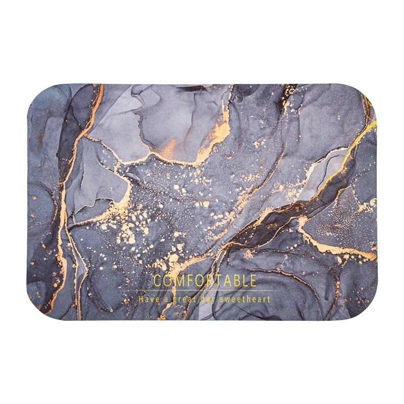 (Chakme) 2 pcs original diatom mud magic floor mat super absorbent diatomite graphite stone bath matt