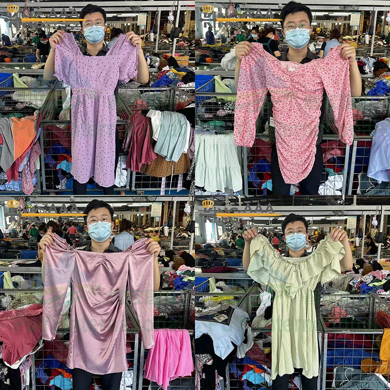 Used woman clothing ukay ukay Korean Bales factory 100Kgs Vip Dress Japan used clothes