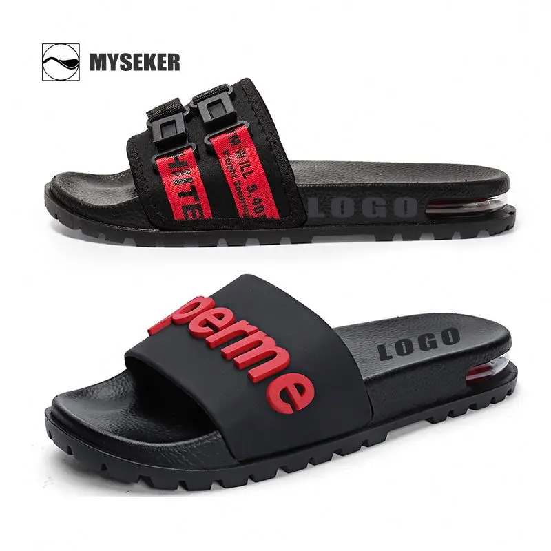 Custom High Quality Slides Men Air Rubber Slipper Male Sapatos Masculinos Usados Fatos Para Casamento Masculinos E Sapatos