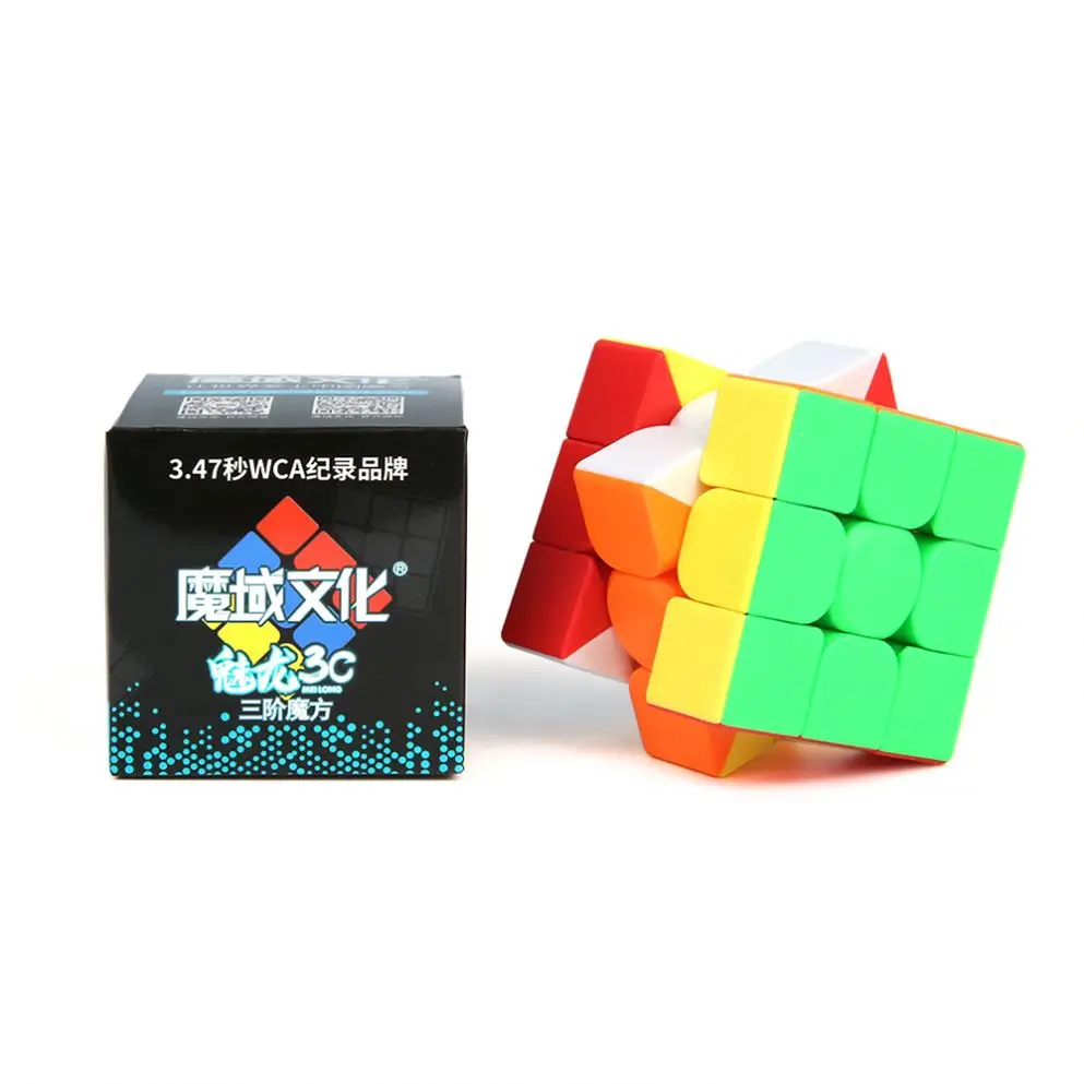 Wholesale color 3d educational toy speed cube plastic 3x3x3 magic