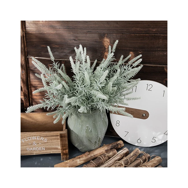 Artificial flower plant grass sage green leaves for wedding grass wall decor and jungle theme party decoration