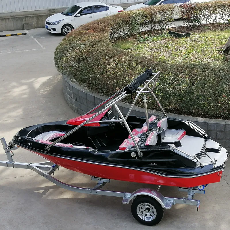 16ft 4.8m length fiberglass jet speed rowing boats for sale