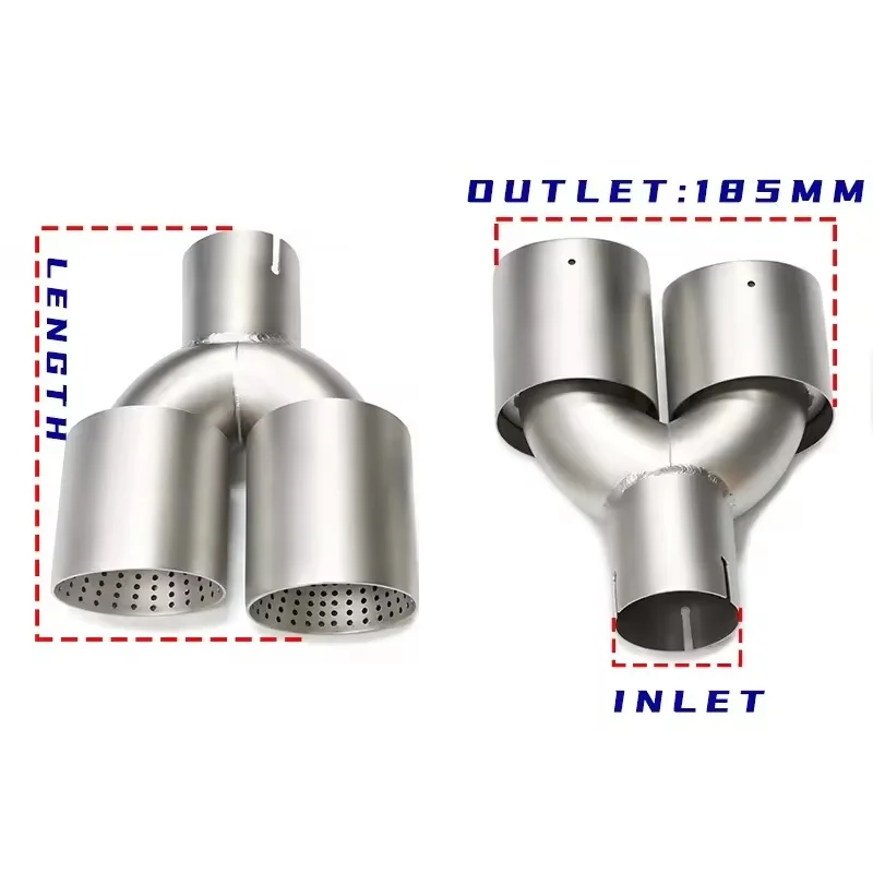 Hot Sales 304 Stainless Steel Exhaust Tips Exhaust Mufflers for VW Golf R MK6 MK7 OEM Golf R