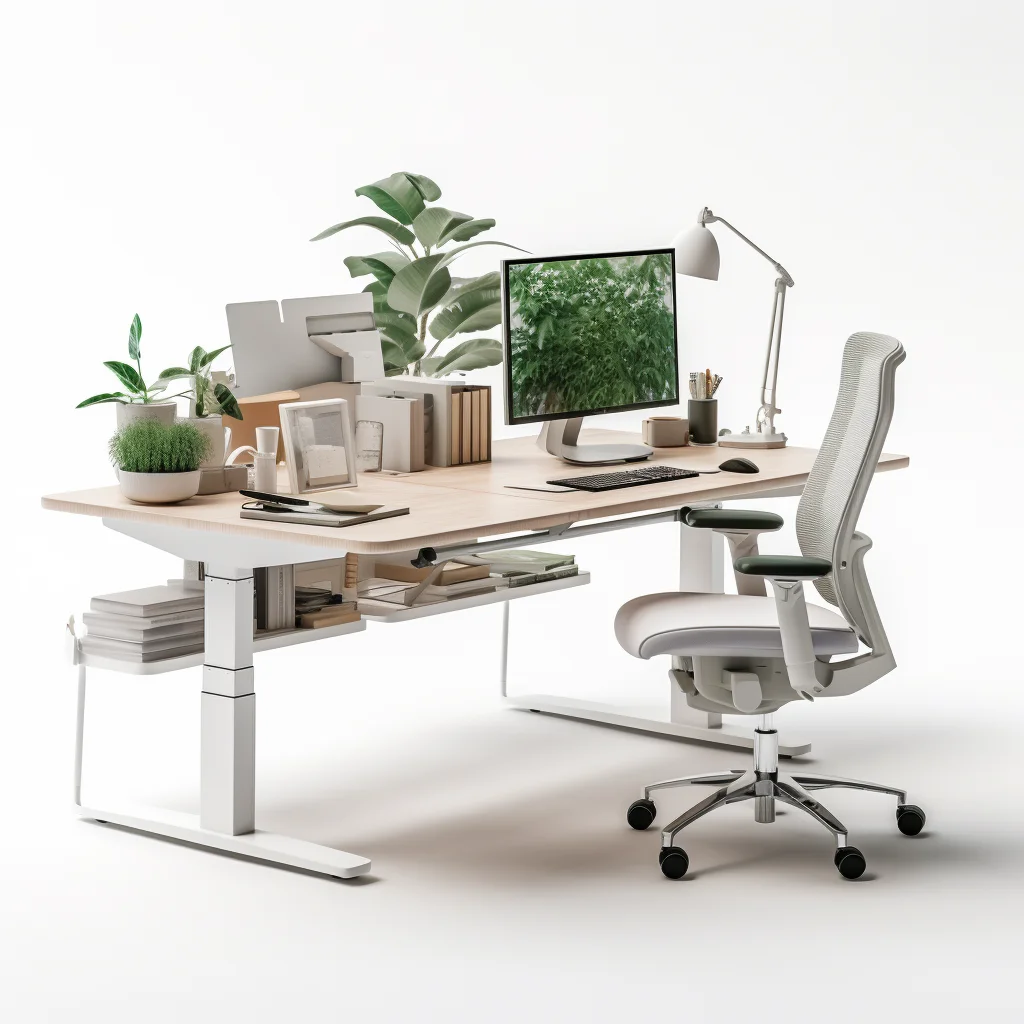 Study Room Furniture table White Or Black 3 Stages Electric Legs Height Adjustable standing  desk Sit To Stand  desk